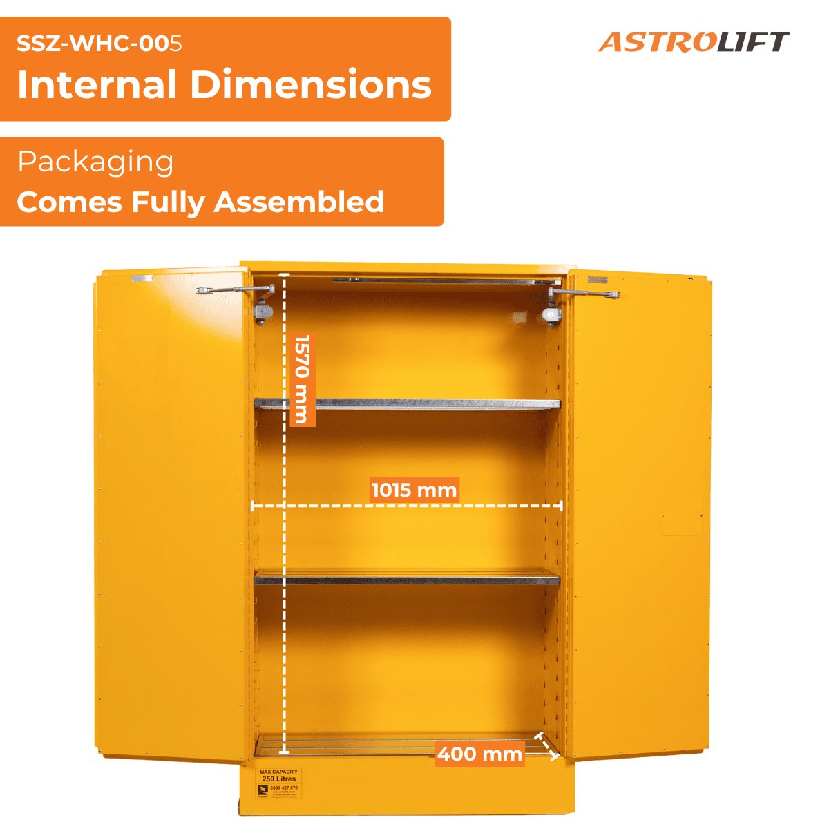 Buy Flammable Storage Cabinet  in Safety and Protection available at Astrolift NZ